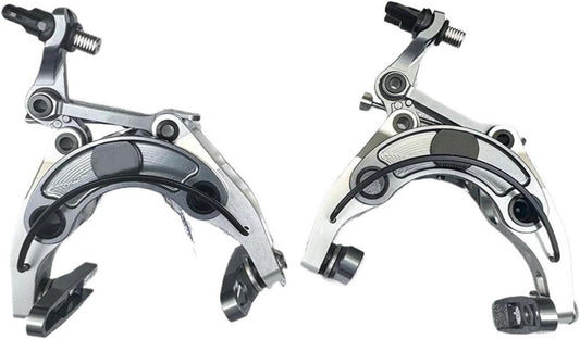 Set Freni Bici con Pinze in Titanio, Leggero e Resistente per Strada e Gravel