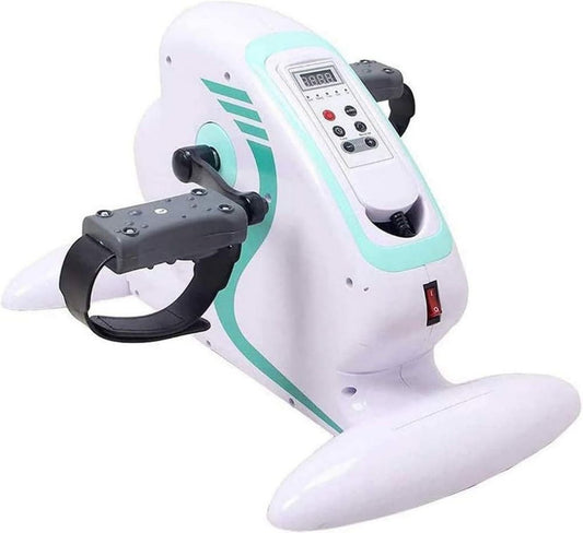 Cyclette Elettrica Portatile per Anziani, Mini Pedaliera Elettrica per Braccia e Gambe