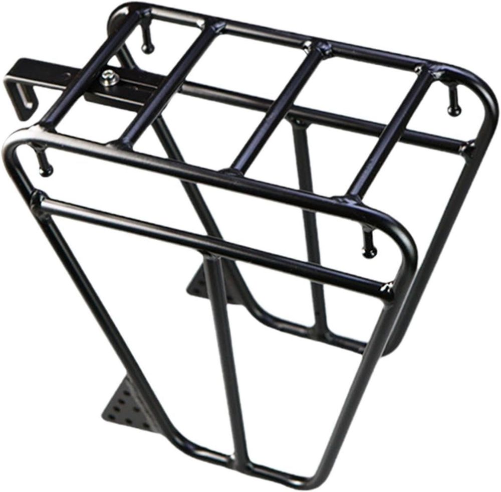 Rack Anteriore per Bicicletta, Struttura Robusta in Metallo per Viaggi e Avventure
