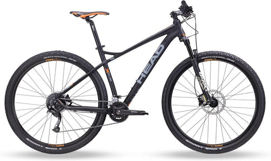 Bicicletta Da Montagna X-Rubi 1.0 Unisex Adulto, Nero/Arancione, 44