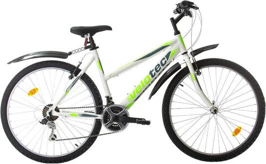Bicicletta Mountain Bike Velotec 26'' Alluminio, 18 Velocità, V-Brake, Donna/Ragazza, Altezza 150-175 cm