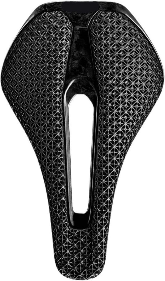 Sella in Carbonio Stampata 3D per Bici Strada e Gravel, Misure 135mm e 143mm