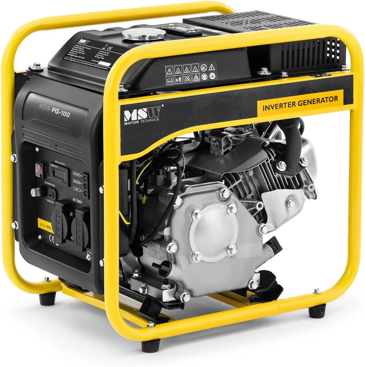 MSW MSW-PG-100 Generatore di corrente e gruppo elettrogeno, 3500 W, 230 V, 1 l/h, 5 l