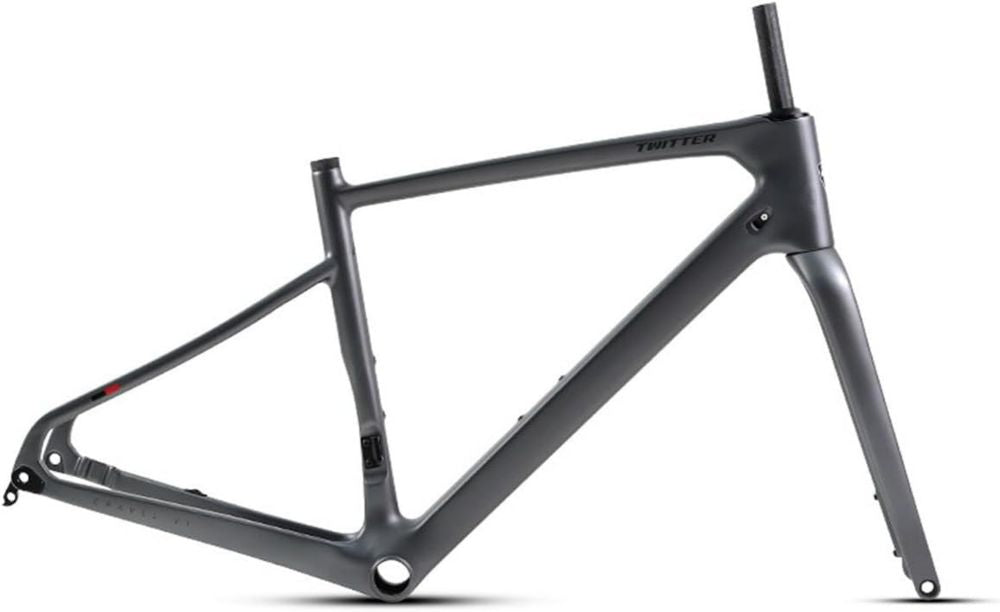 Telaio Bici Strada Gravel 700C in Carbonio con Freno a Disco, Diverse Misure