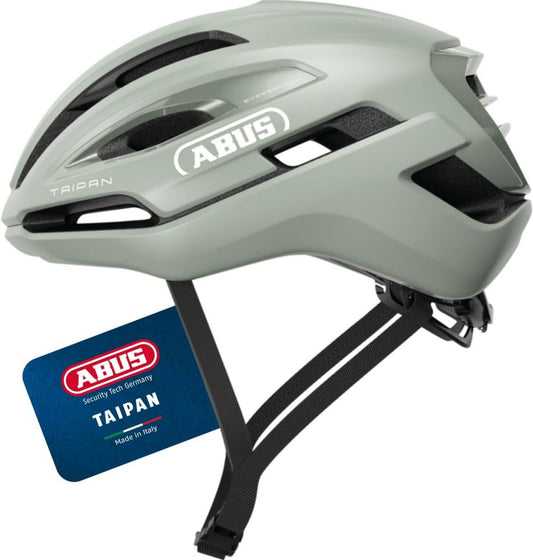 ABUS Casco Gravel Taipan - Leggero e Ventilato con Supporto per Occhiali - Unisex, Taglia M, Verde