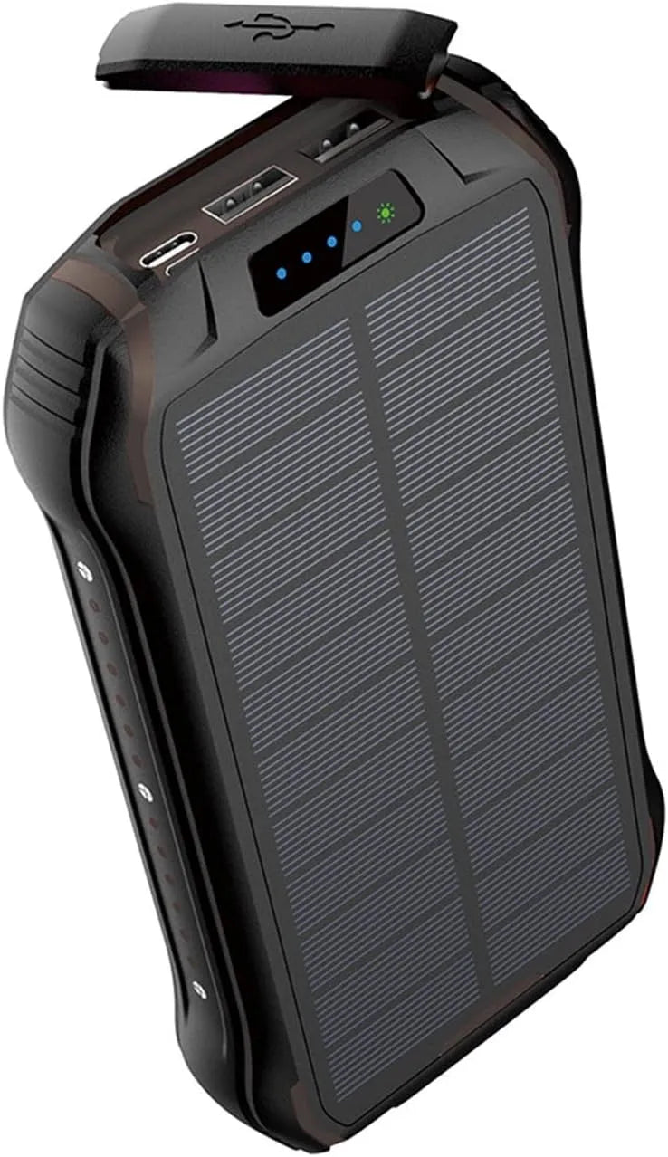 Power bank a ricarica rapida e caricatore portatile, 26800mAh, alimentazione solare