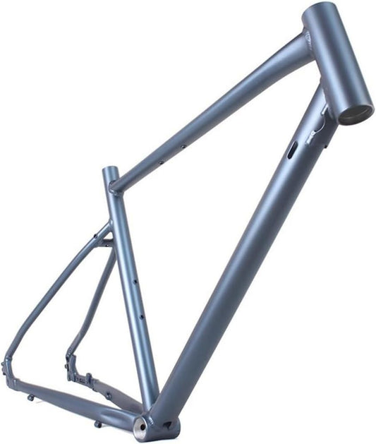 Telaio Bici Strada 700C in Alluminio con Freno a Disco, Routing Semi-Interno, 52cm, Grigio