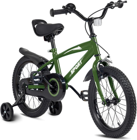 Bicicletta per Bambini 14'' con Freni Doppi e Sedile Regolabile