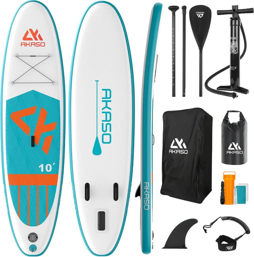 AKASO Tavola SUP Gonfiabile per Adulti con Accessori Completi, Portata 150 kg