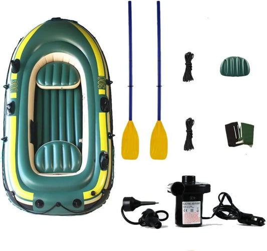 Kayak Gonfiabile 3 Posti per Pesca con Pagaia