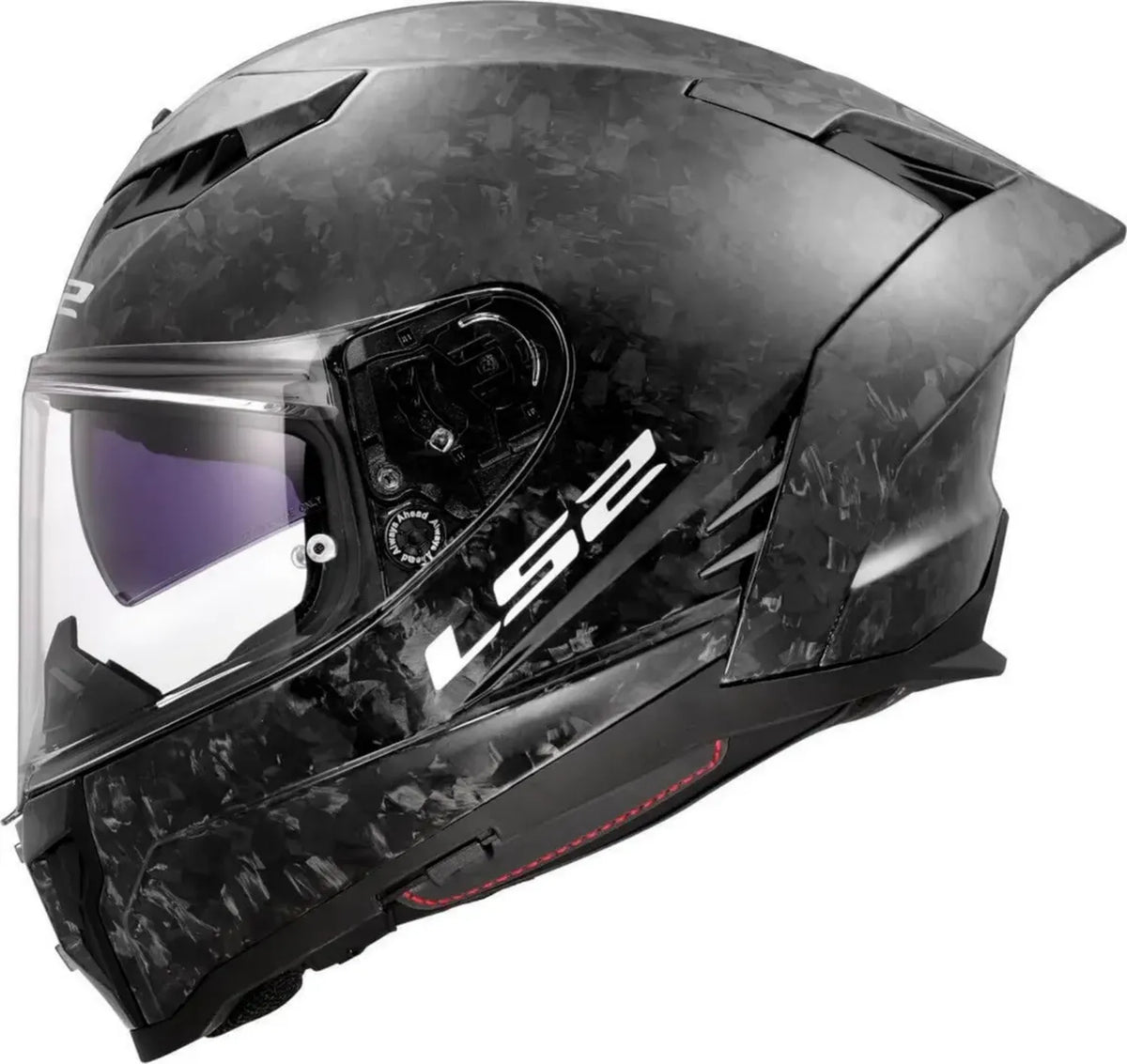 Casco Integrale LS2 Dragon Carbon Nero con Doppio Anello
