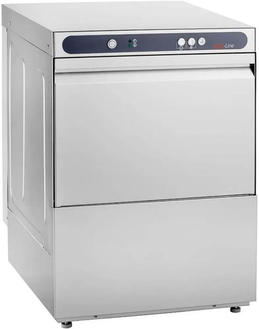 Lavastoviglie Professionale Ecoline 400V con Pompa e Addolcitore - Cestello 50cm