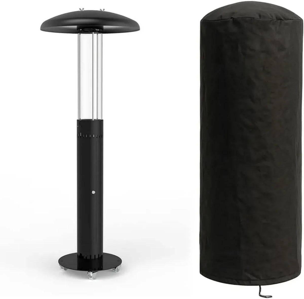 Stufa a Pellet da Esterno Lumea con Riscaldamento 360°, 6 Ore di Autonomia, 4,6-7 kW