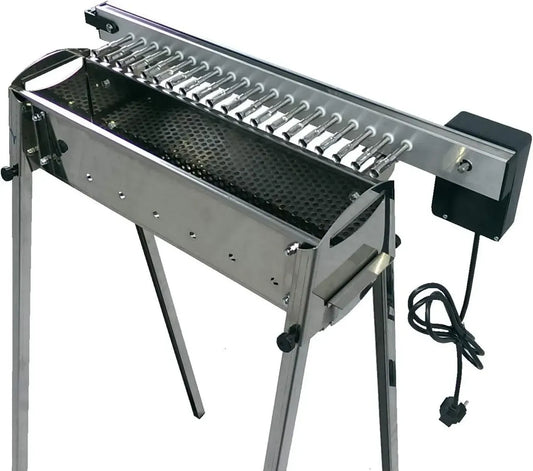 Griglia Barbecue in Acciaio con Kit Automatica e Guida Omaggio
