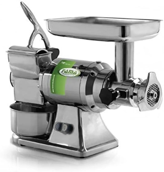Set Grattugia e Tritacarne Professionale TG22 in Acciaio Inossidabile