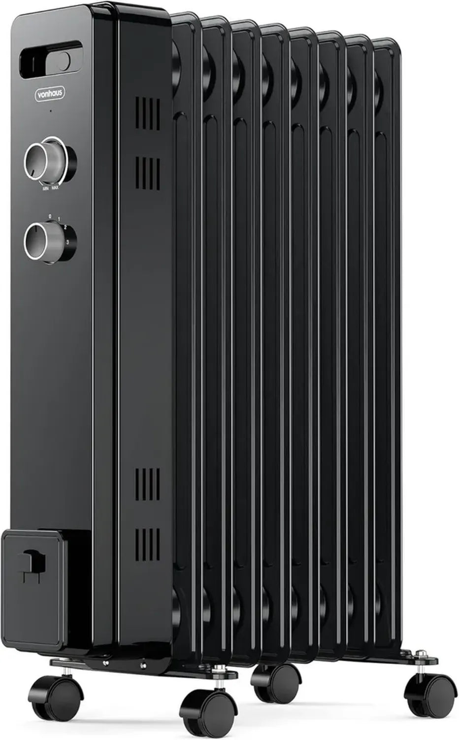 Radiatore a Olio 2000W Portatile con Termostato Regolabile e Ruote