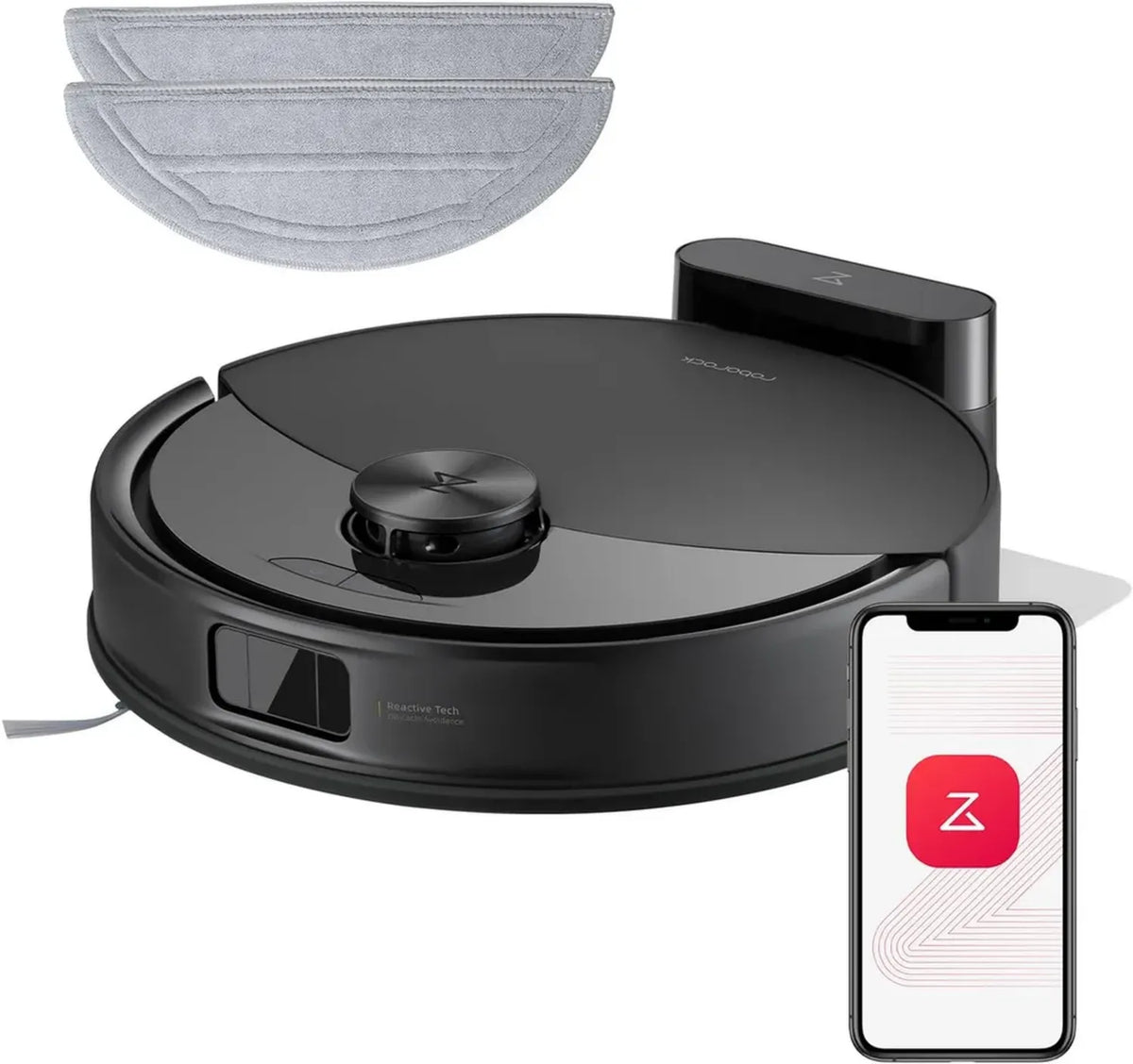 Roborock Aspirapolvere S5, 10000Pa, Sistema VibraRise 2.0, Anti-Groviglio, Sensore Ostacoli, Modalità Tappeto, Controllo via App, Nero