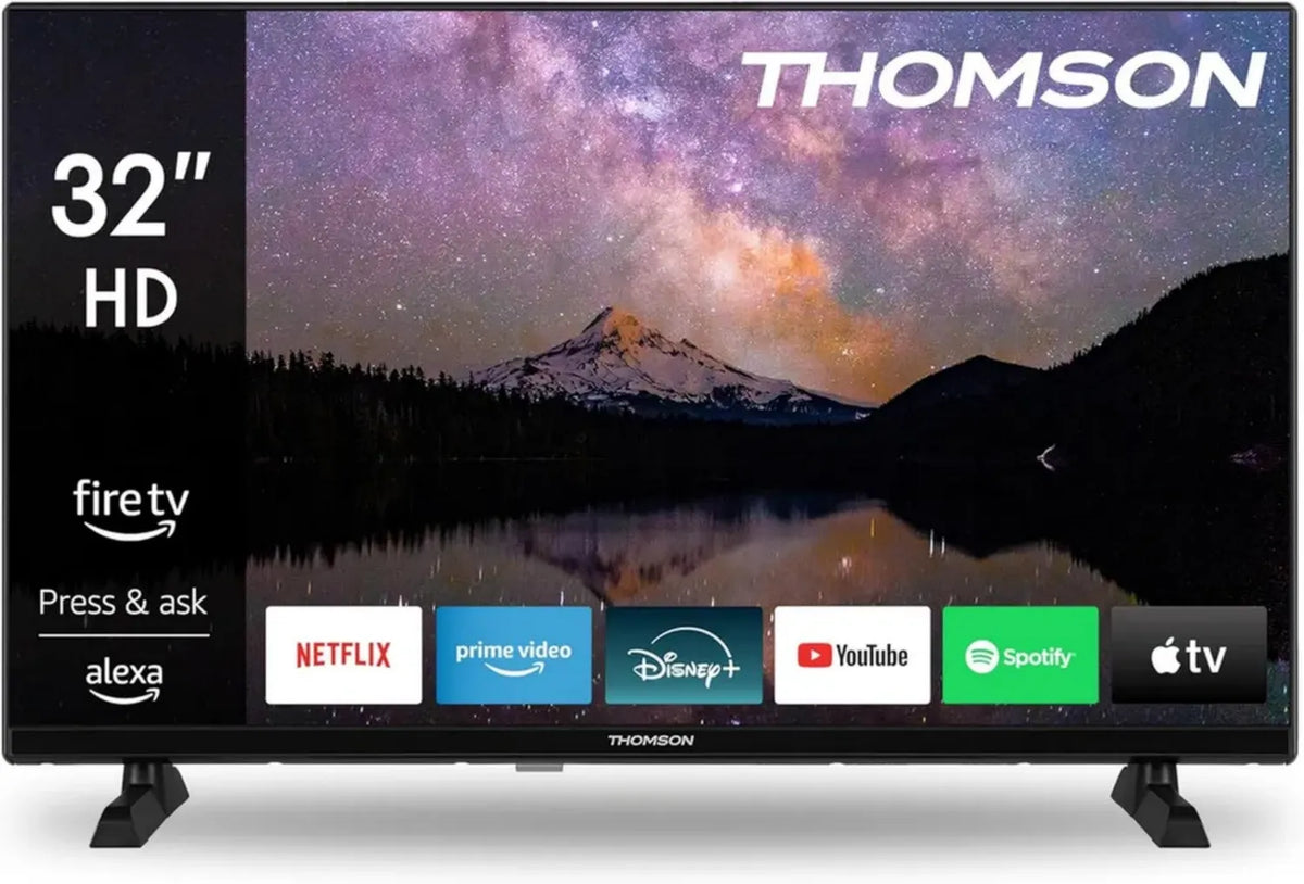 Smart TV Thomson 32'' HD con Alexa e HDR10, Triplo Tuner