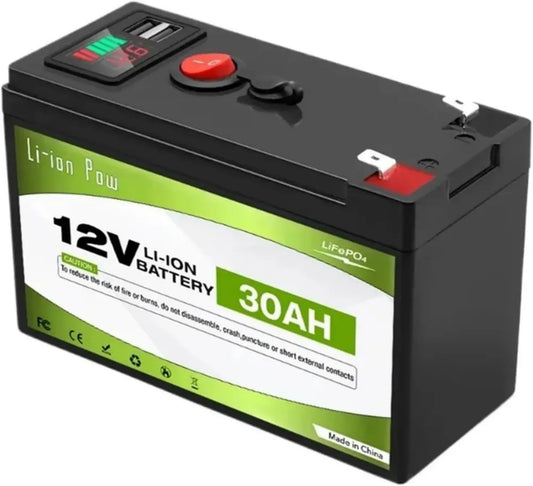Batteria LiFePO4 12V 30Ah Ciclo Profondo per E-bike e Soluzioni Off-Grid