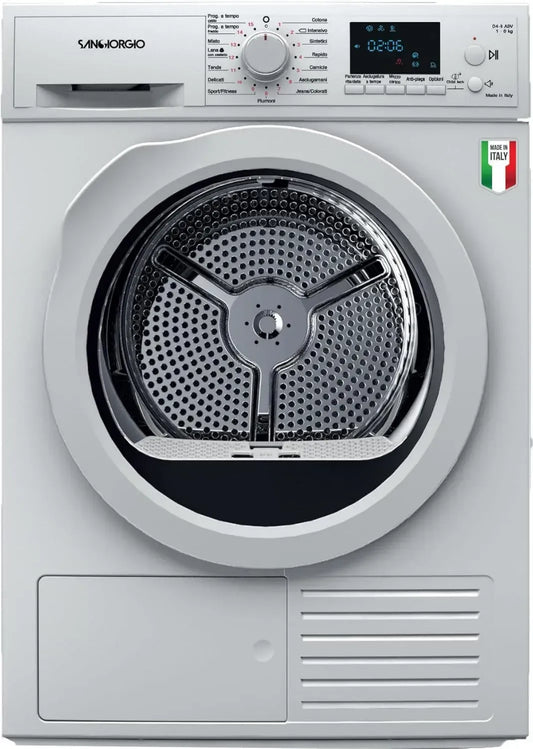 Asciugatrice Sangiorgio SDR8P con Pompa di Calore 8 kg Classe A++