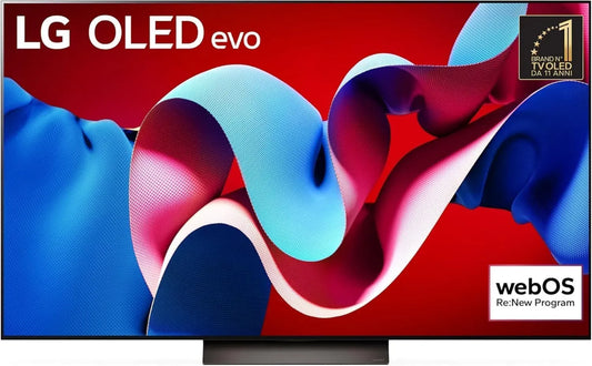 LG TV OLED evo 65' Serie C4 2024, Smart TV 4K con Processore α9 Gen7, Dolby Vision, HDMI 2.1