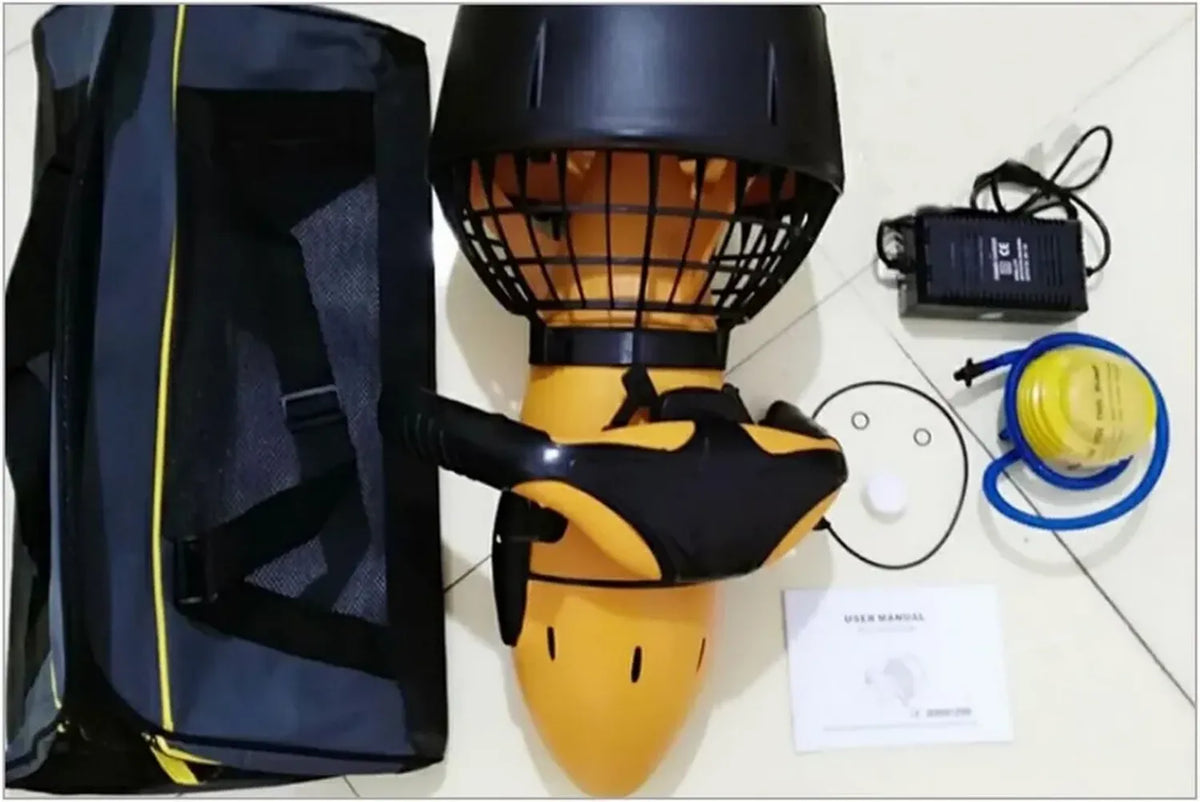 Scooter Subacqueo Elettrico 300W, Doppia Velocità per Immersioni e Snorkeling