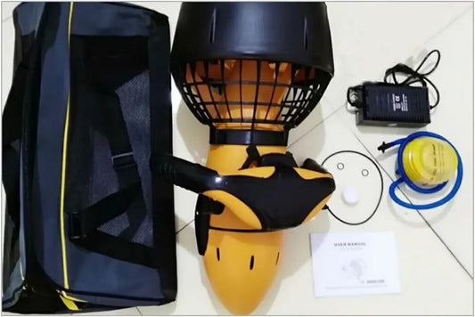 Scooter Subacqueo Elettrico 300W, Doppia Velocità per Immersioni e Snorkeling