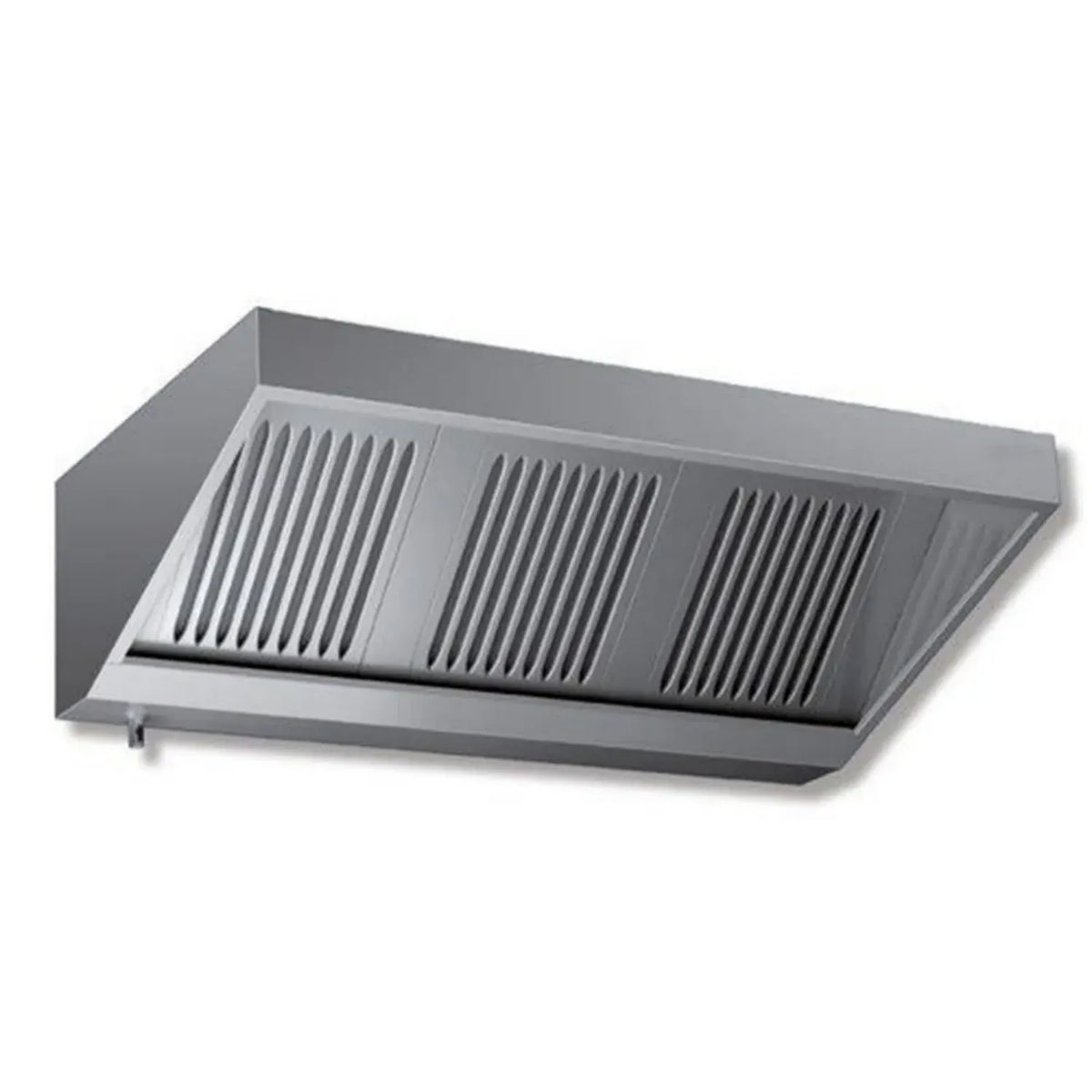 Cappa Aspirante Professionale 140x70x45 cm in Acciaio Inox per Cucina Ristorante