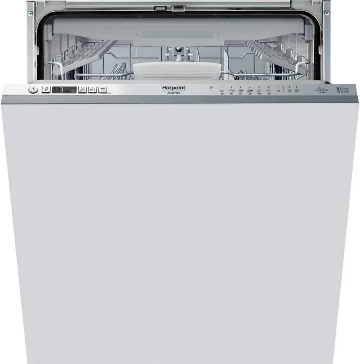 Lavastoviglie Incasso Hotpoint, Alta Capacità, Argento, Modello HIC 3C26N WF
