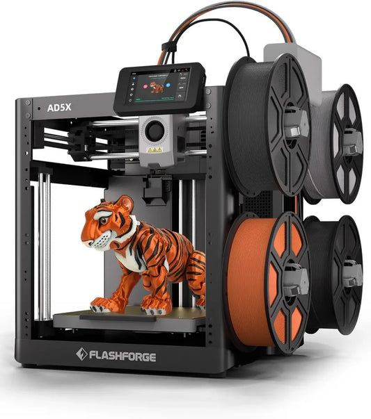 Stampante 3D CoreXY Multicolore AD5X Alta Velocità, Livellamento Automatico, Estrusore Avanzato, Volume 220x220x220 mm