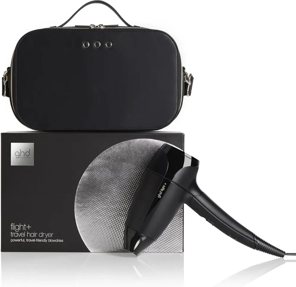 ghd Flight+ Phon Compatto da Viaggio con Custodia (Nero)