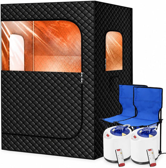 Sauna a vapore portatile - con telecomando, design portatile, uso domestico, 9 livelli