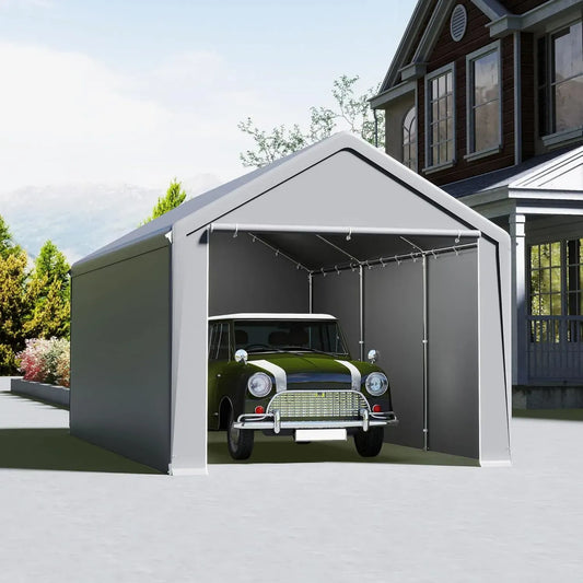 Garage 3x6m con Struttura in Acciaio e Telone Resistente