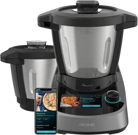 Cecotec Robot da Cucina Mambo Touch, 1600W, 37 Funzioni, Schermo TFT, Caraffa Ceramica