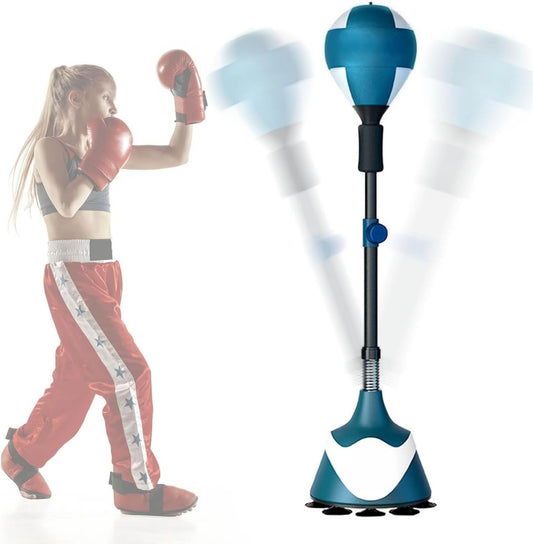 Punching Ball Boxe Adulti Palla di Reazione da Boxe Palla: base con ventose, verde