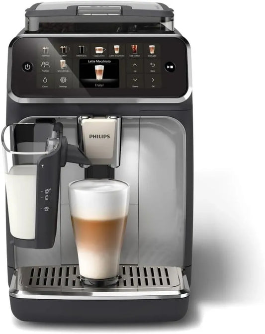 Macchina per Caffè Automatica Philips 5500 con LatteGo, Super Silenziosa e Rapida