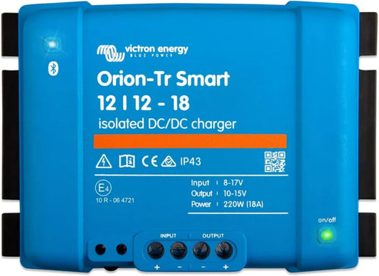 Caricatore DC-DC Isolato Victron Energy Orion-TR 12/12V 18A 220W con Bluetooth