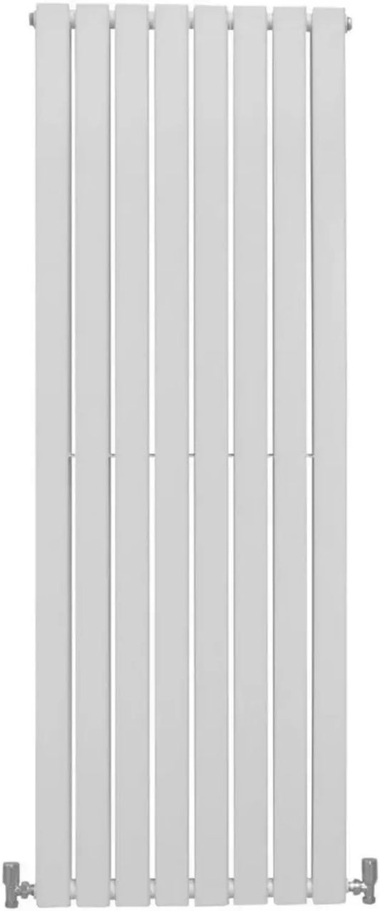 Radiatore in Acciaio a Doppio Strato per Riscaldamento Centralizzato, Design Piatto, 160x56 cm, Bianco Lucido