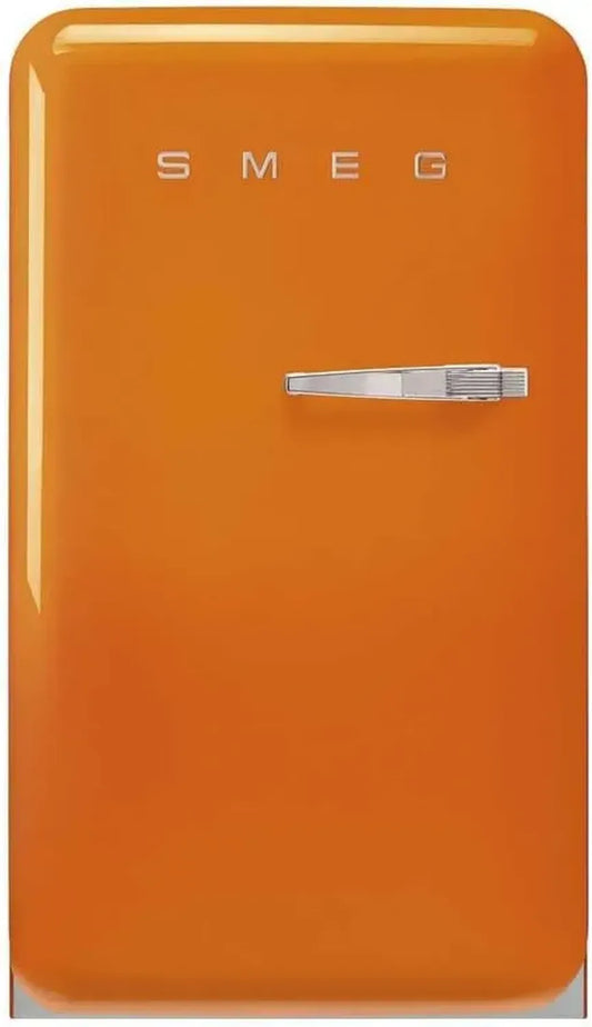 Smeg FAB10LOR6 Frigorifero Vintage 122L con Freezer e LED, Arancione