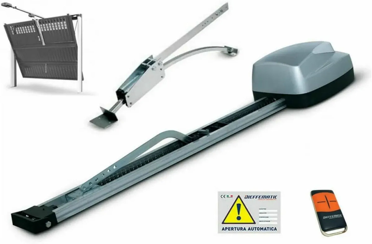 Automazione per Porte Basculanti 100kg, 15mq, con Binario a Catena