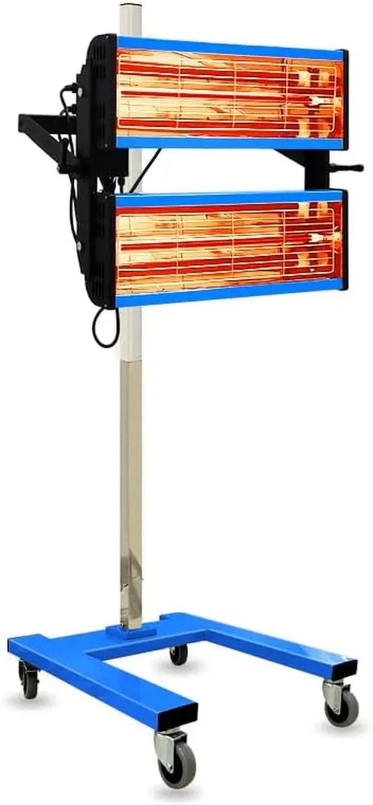 Lampada infrarossi per asciugatura vernice, 2x1050W 220V onda corta riscaldante per cabina verniciatura auto