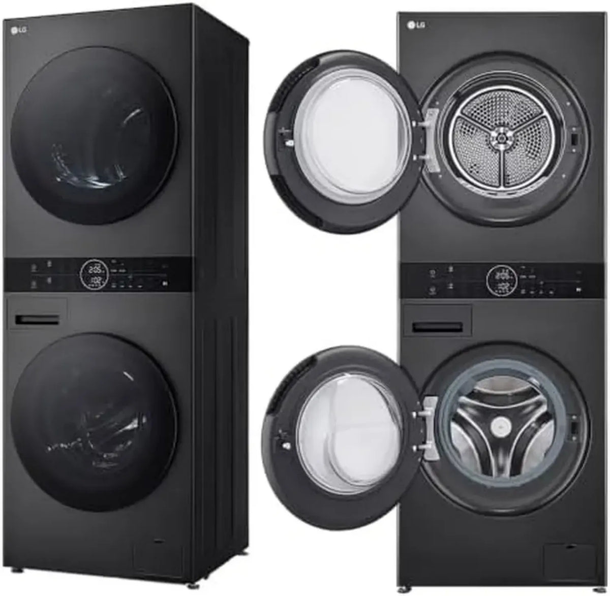 LG WashTower Lavatrice e Asciugatrice Combinata 12/10 kg, AI DD Classe A, Controllo Integrato