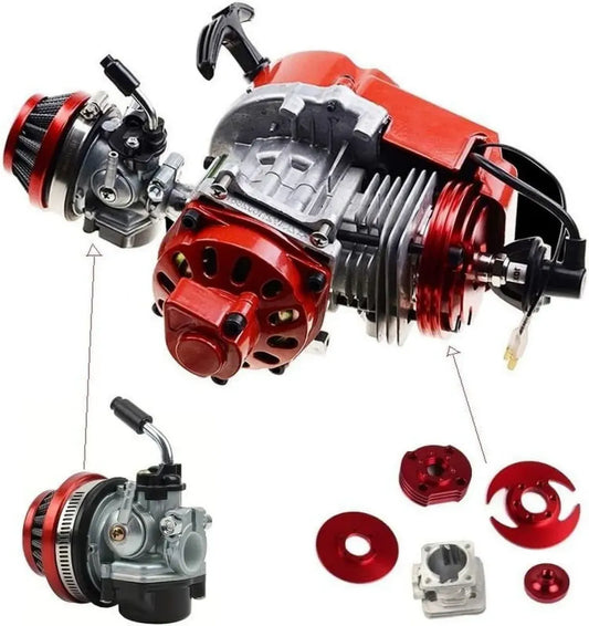 Motore Potenziato per Minimoto 2T con Carburatore Affidabile