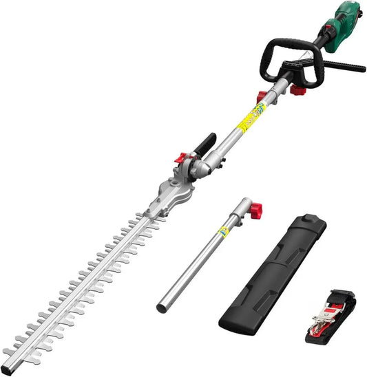 Potatore Telescopico Elettrico 900W HYCHIKA, Leggero e Allungabile Fino a 250 cm, Lame Dual Action per Taglio Preciso