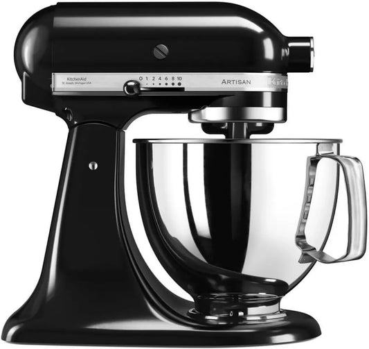 Kitchenaid Impastatrice Planetaria Artisan 4.8L, Testa Inclinabile, Nero Onice