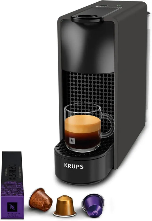 Krups Nespresso Essenza Mini XN110N, Macchina da Caffè a Capsule, Serbatoio 0.6L, Colore Antracite