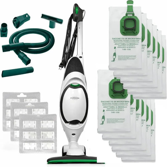 Aspirapolvere Vorwerk Folletto VK150 con Accessori Completi e Alta Efficienza