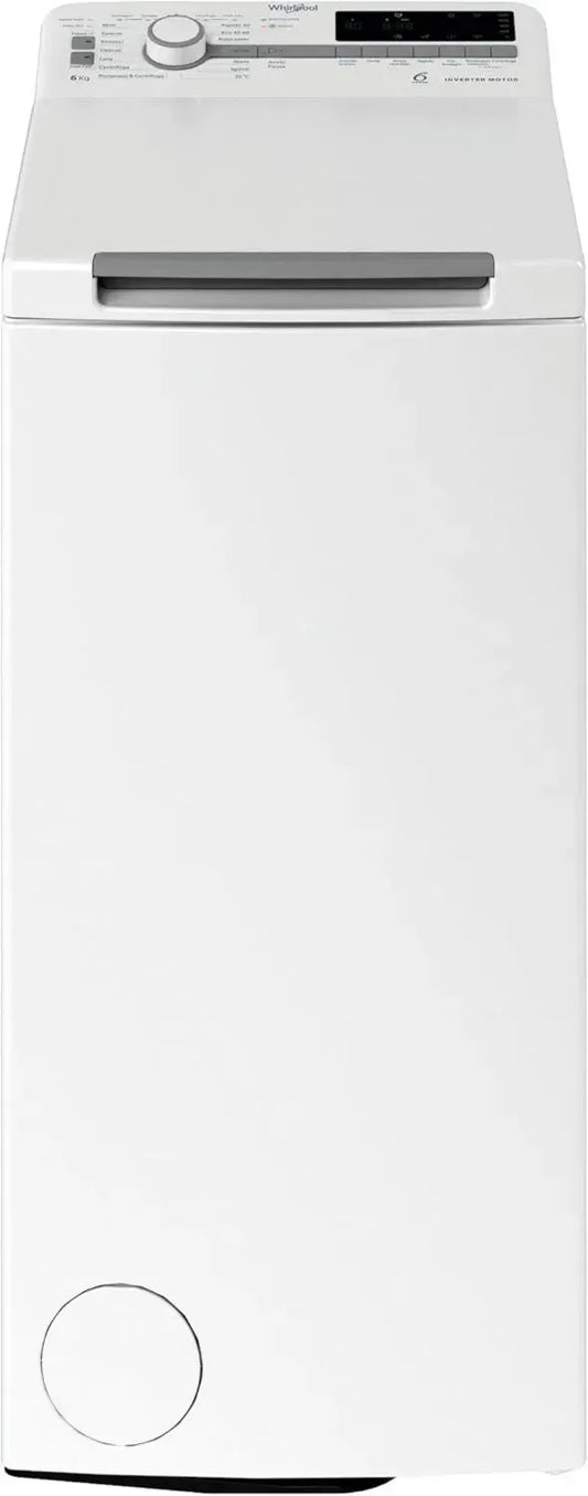 Lavatrice Slim 6 Kg Whirlpool TDLR 6251BS IT/1 - Carica dall'Alto, Classe B, 1200 Giri, Tecnologia 6° SENSO e FreshCare