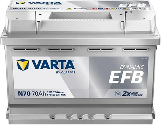 Batteria Auto VARTA EFB 12V 70Ah 760A per Sistemi Start-Stop