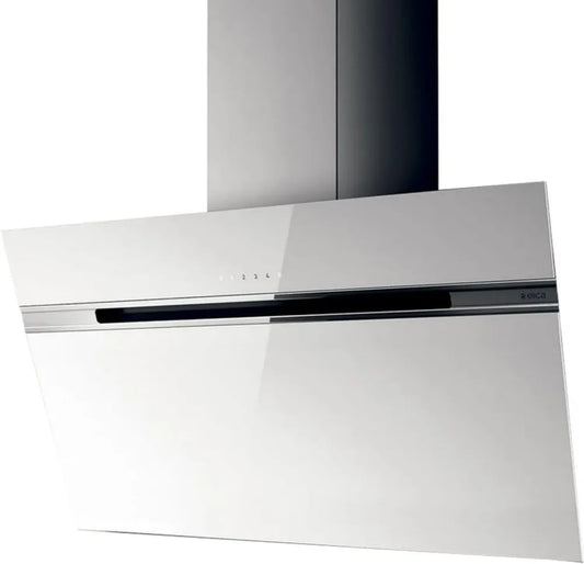 ELICA Cappa Aspirante da Parete Stripe 80cm, Bianco Elegante